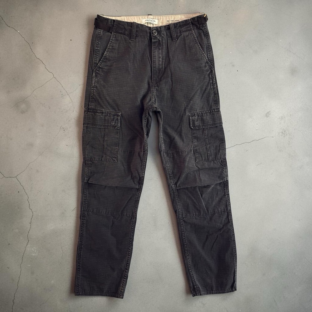 Carhartt Work In Progress WIP Womens Aventura Pant 26x27 Black Ripstop Cargo